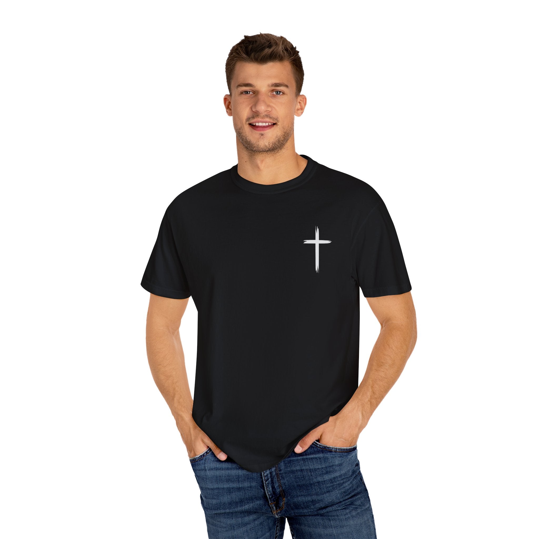 Christian Cross Chest T-Shirt — Minimal Faith Tee